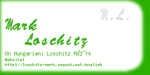 mark loschitz business card